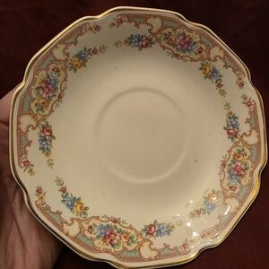 Mount Clemens Mildred Floral Coupe Soup Bowl. Vintage 1930's